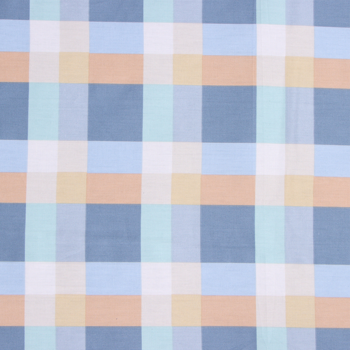 Постельное бельё LoveLife 1,5сп Square blue, 143х215см, 150х225см, 50х70см-2шт, сатин, хлопок 125г/м