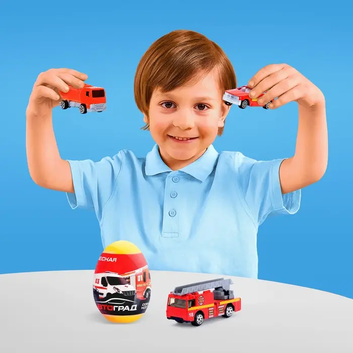 Машинка металлическая в яйце «Спецслужбы», масштаб 1:64, МИКС