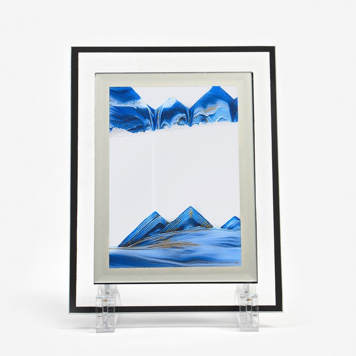 Песочные часы-картина «Майя», 18×13 см, антистресс, песок синий