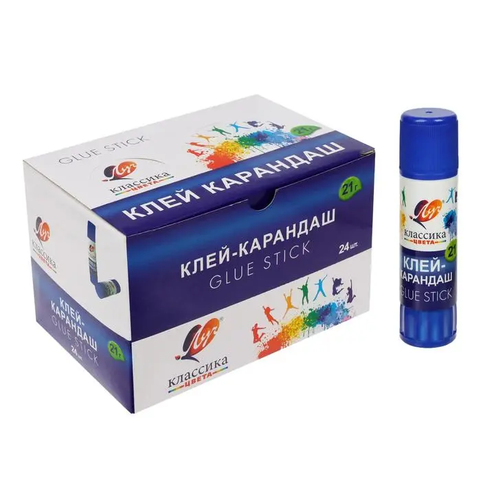 Клей-карандаш PVP 21 г Луч «Классика» Клей-карандаш PVP 21 г Луч «Классика»