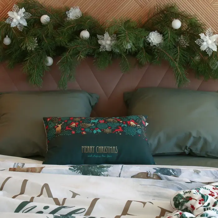Постельное бельё "Этель" 2 сп Winter village 175*215 см, 200*220 см, 70*70 см - 2 шт, бязь 125гр/м2